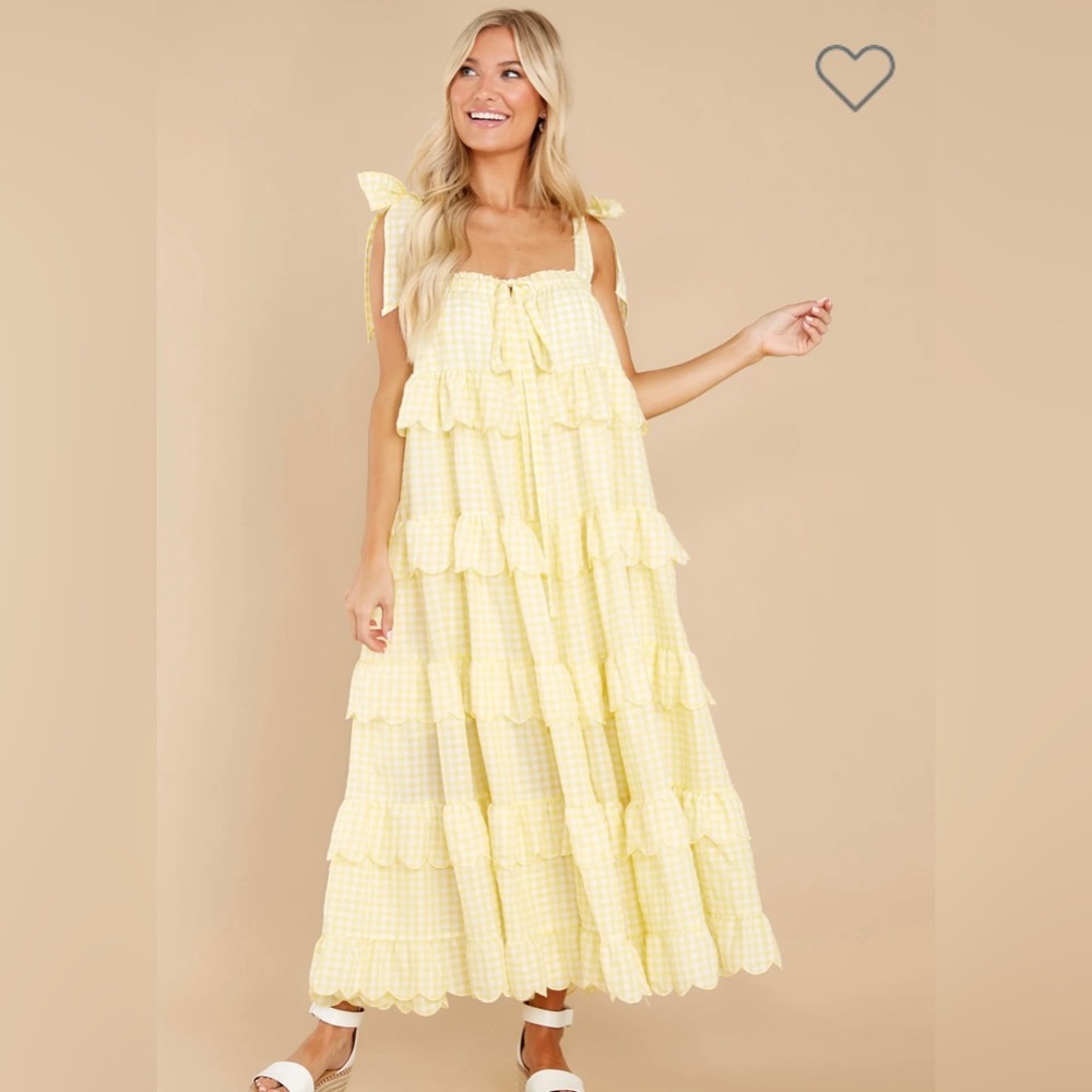 Red Dress Boutique - Made To Admire Lemonade Yellow Gingham Dress